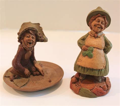 Collectable Tom Clark 1987 Colleen And 1984 Anaheim Irish Gnome Figures