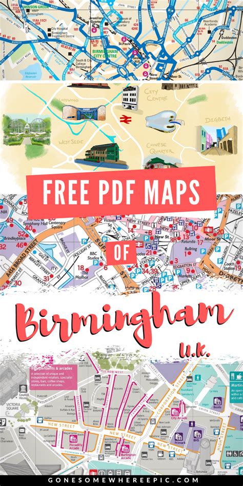 Birmingham Map Tourism And Travel Guide Free Pdf Maps A Collection