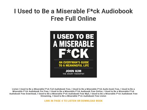 i used to be a miserable f ck audiobook free full online by melanthanatalie issuu