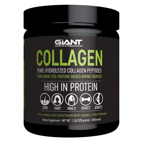 Giant Sports Collagen - Hydrolyzed Collagen Powder with ...