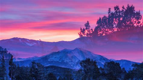 Beautiful Mountain Sunsets Wallpaper