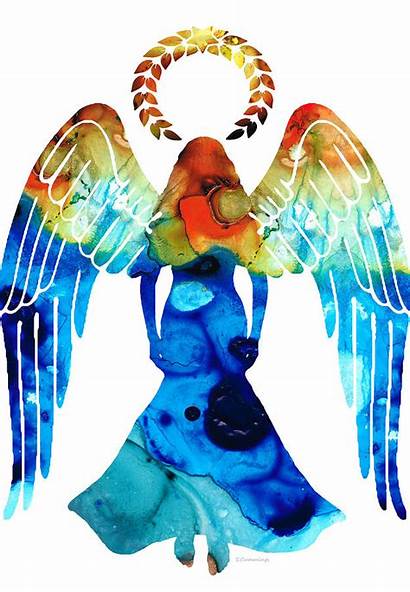 Guardian Angel Angels Spiritual Painting Paintings Cummings