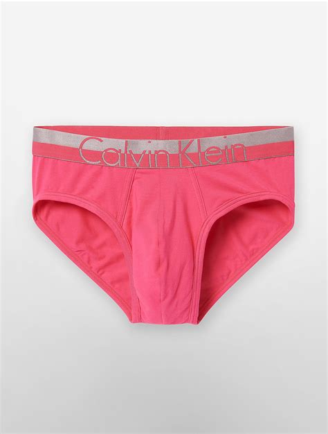 Calvin Klein Underwear Magnetic Force Cotton Hip Brief In Pink For Men