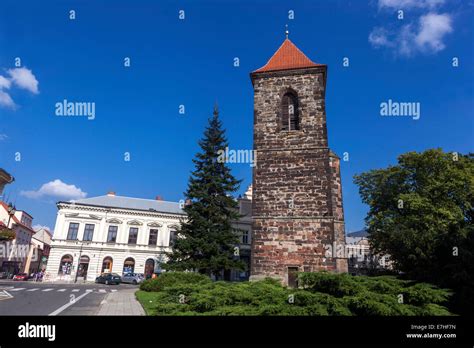 Gothic Bell Tower Cesky Brod Czech Republic Stock Photo Alamy