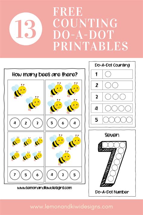 Free Counting Do A Dot Printables — Lemon And Kiwi Designs