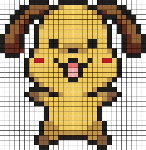Cute Puppy Pixel Art Grid Pixel Art Grid Gallery Images
