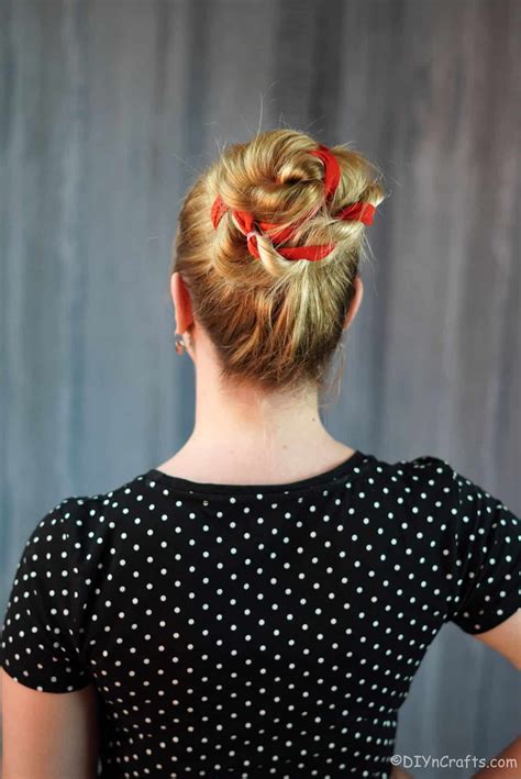 Excessive Twisted Bun With Ribbon Coiffure The Pro Garden