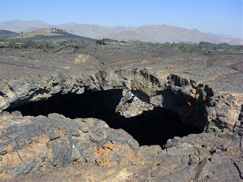 Lava Around Indian Tunnel Craters Of The Moon National Monument And