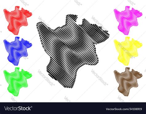 Ranchi City Republic India Jharkhand State Map Vector Image