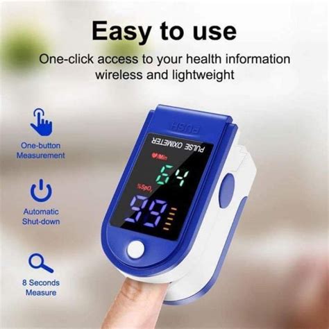 Portable Fingertip Pulse Oximeter Blood Oxygen Saturation Monitor