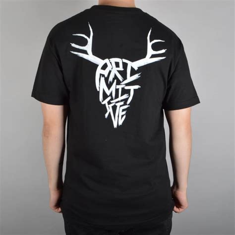 Primitive Apparel Buck Skate T Shirt Black Skate Clothing From