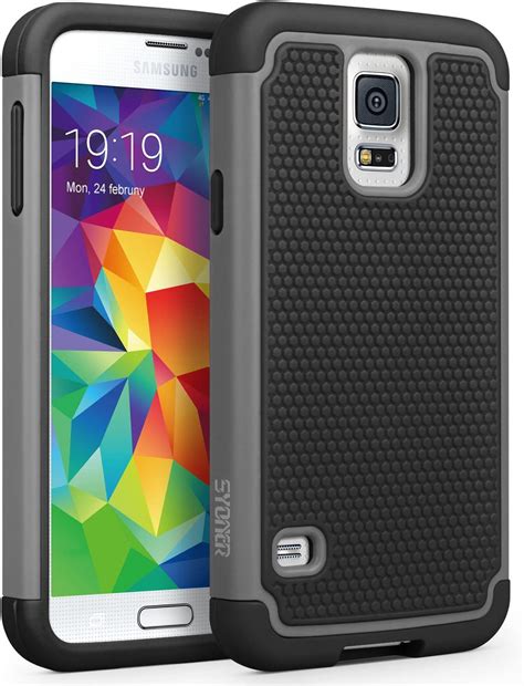 Galaxy S5 Case Syoner Shockproof Hybrid Rubber Dual