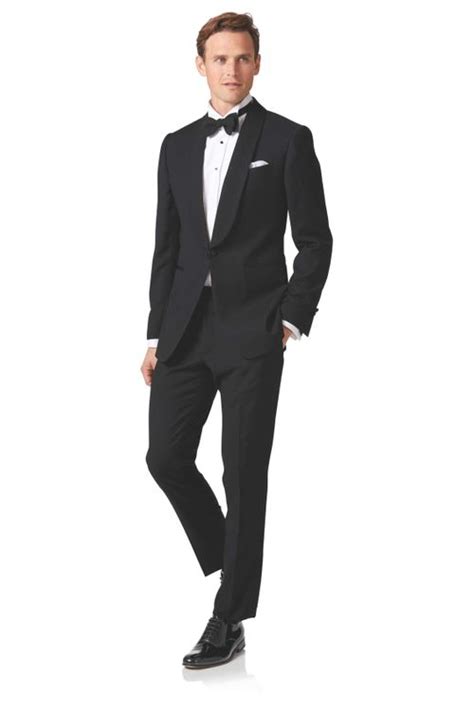 Black Extra Slim Fit Dinner Suit Mens Wedding Suit From Charles
