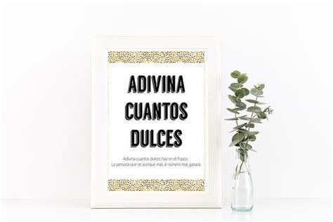 Advinar is a conjugated form of the verb adivinar. Guess the Sweet mess spanish despedida de soltera juegos | Etsy in 2020 | Bridal shower games ...