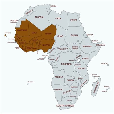 The Country Of Western Africa Tw