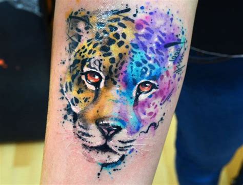 Made By My New Favorite Watercolor Tattoo Artist Javi Wolf Leopard