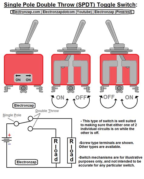 Double Pole Double Throw Switch Schematic