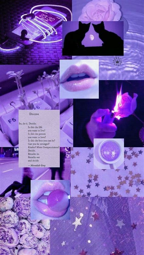 Pastel Blue Purple Aesthetic Collage Delhicall Girl