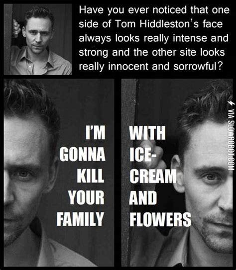 Tom Hiddlestons Face