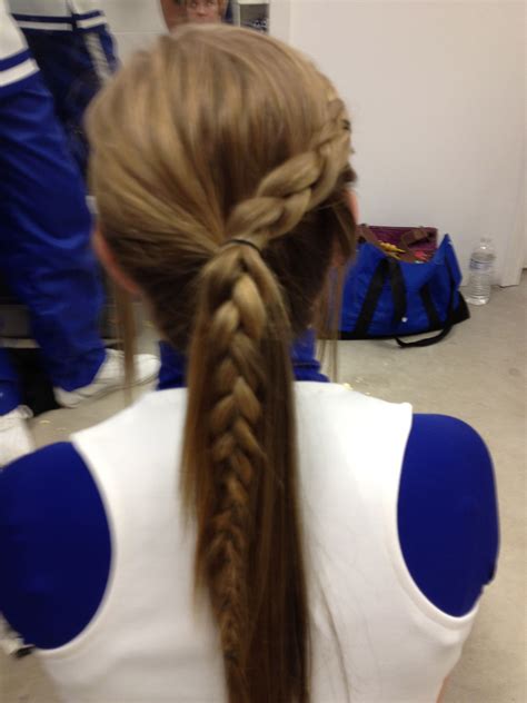 Cheer Captain Makeup And Hair Cheerleading Hairstyles Volleyball Hairstyles Long Hair Styles
