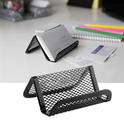Maybe you would like to learn more about one of these? Metal Mesh Desktop Collection Business Card Name Card Holder Organizer Stand Black-in Card ...