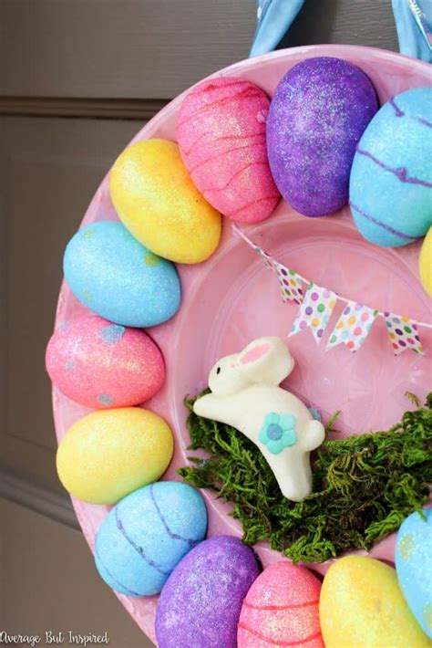 Diy Dollar Tree Easter Wreath Made With An Egg Tray