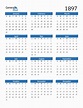 Free 1897 Calendars in PDF, Word, Excel