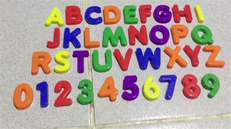 Magnetic Letters And Numbers Part 2 Youtube