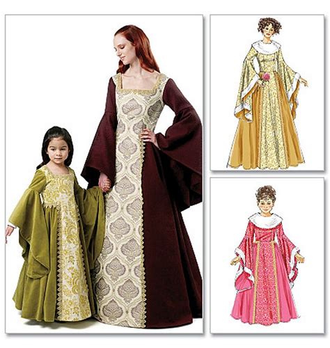 24 Designs Renaissance Dress Patterns Dominiquecormac