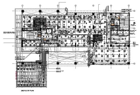 Mep Layout Second Floor Plan Of Commercial Tower Has Given In The Form