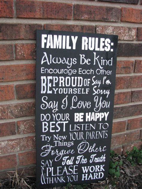 Family rules sign by Taylorsboutiquesigns on Etsy, $30.00 | Family rules sign, Family rules, Rules
