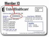 Pictures of United Healthcare Card Policy Number