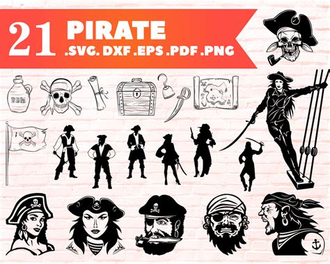 Png Dxf Pirates Cricut Svg Pirates Cut File Pirates Clipart Pirates Svg