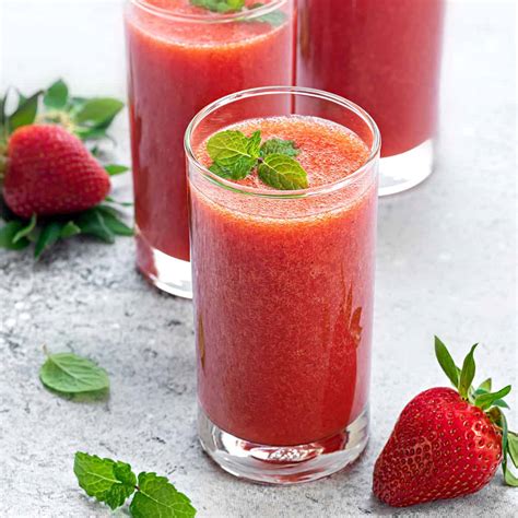 Strawberry Juice Glass