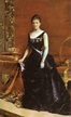 1886 or 1887 María Cristina wearing second bustle period dress by ...