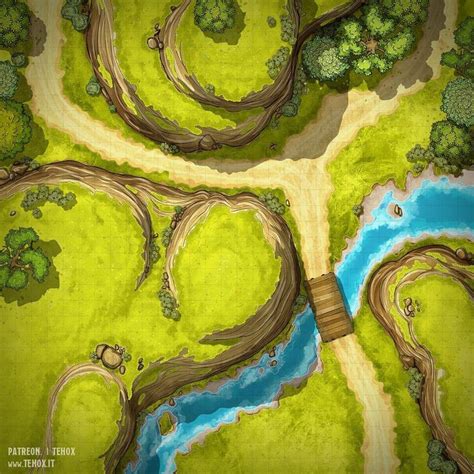 Crossroads In The Wild Lands Battlemap 30x30 Battlemaps Dnd World