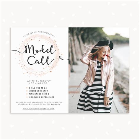 Photography Model Call Template Strawberry Kit