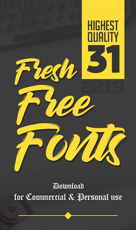 31 Fresh Free Fonts For Graphic Designers Fonts Graphic Design Junction