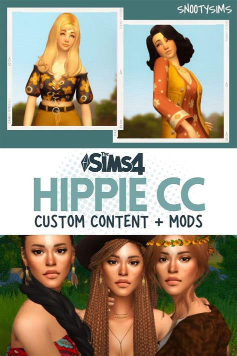 Some Very Pretty Girls In Different Poses For The Game Sims4 Hippie Cc Custom Content And Mods