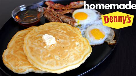 I Made Dennys All American Grand Slam Breakfast Fluffy Pancake And