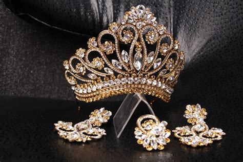 Princess Tiara Crown Tiaras For Wedding Crystal Tiara Hand Made For