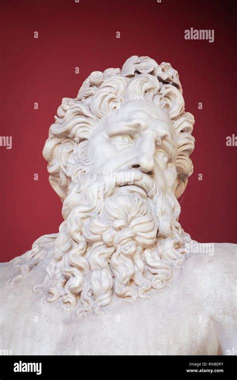 Vatican February 23 2015 Ancient Bust Of Zeus In The Vatican Museum