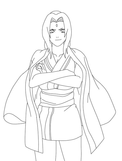 Happy Tsunade Coloring Page Download Print Or Color Online For Free