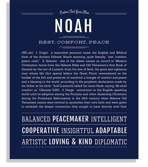 Noah Name Art Print