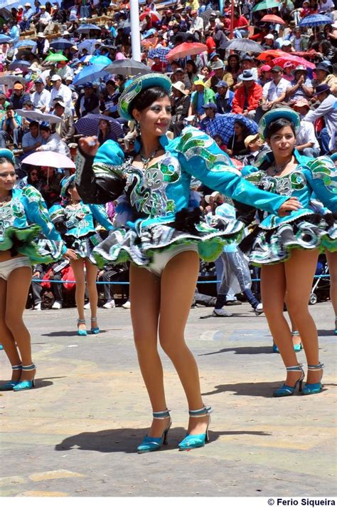 Oh Yes Pretty Caporales Dancers Perform In Front Of A Large Crowd As