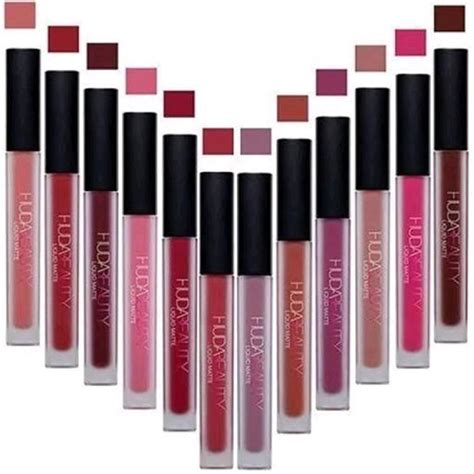 Huda Beauty Liquid Matte Lipstick Pack Of 12 Purble In