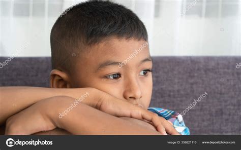 Little Boy Unhappy Sad — Stock Photo © Ruttapum2 356821116