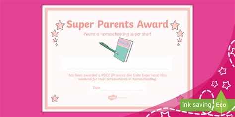 Super Parents Award Certificate 5 Teacher Made Twinkl