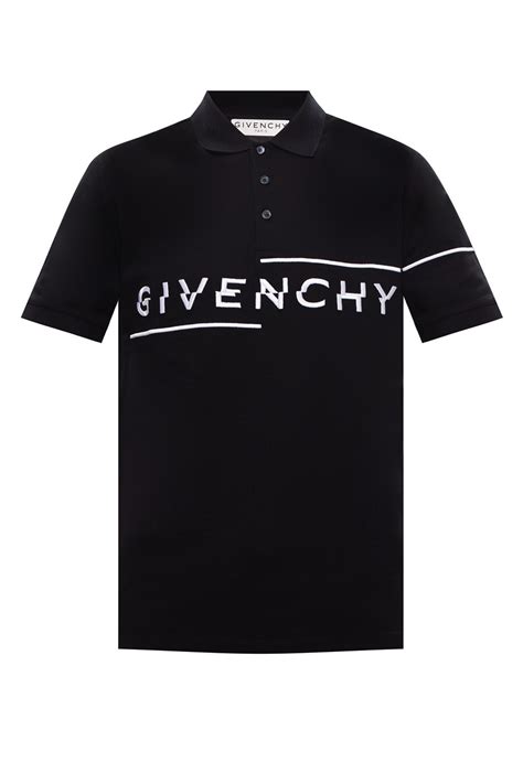 Givenchy Logo Embroidered Polo Shirt Mens Clothing Vitkac