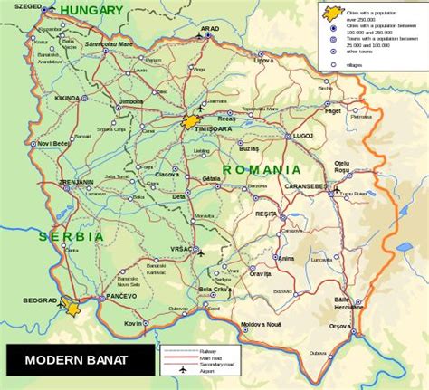 Map Of The Banat Region Map Hungary Wikipedia